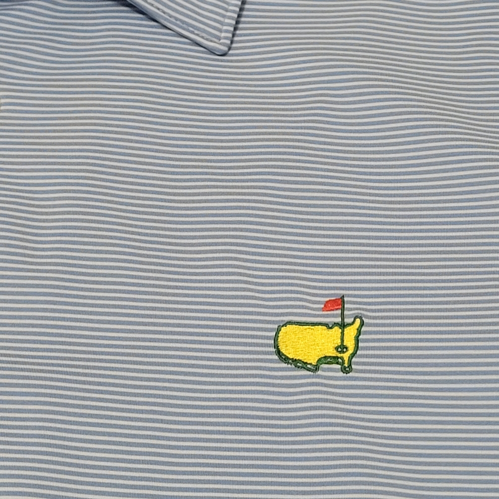 Masters Blue Striped Men Shirt Embroidery XL Mizzen Main FJ Bundle Lot Golf Polo